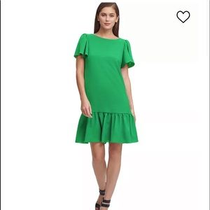 DKNY Flutter-Detail Trapeze Dress 👗